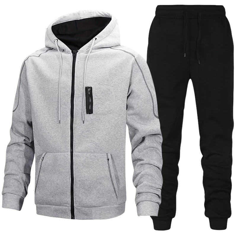 Men'S Fashion Videos - Moda Erkek Eşofman Günlük Kapüşonlu Sweatshirt