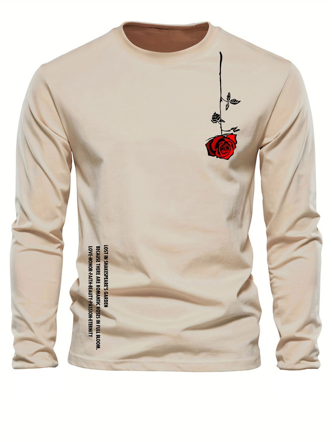 Men'S Fashion T Shirts - %100 saf pamuklu erkek uzun kollu