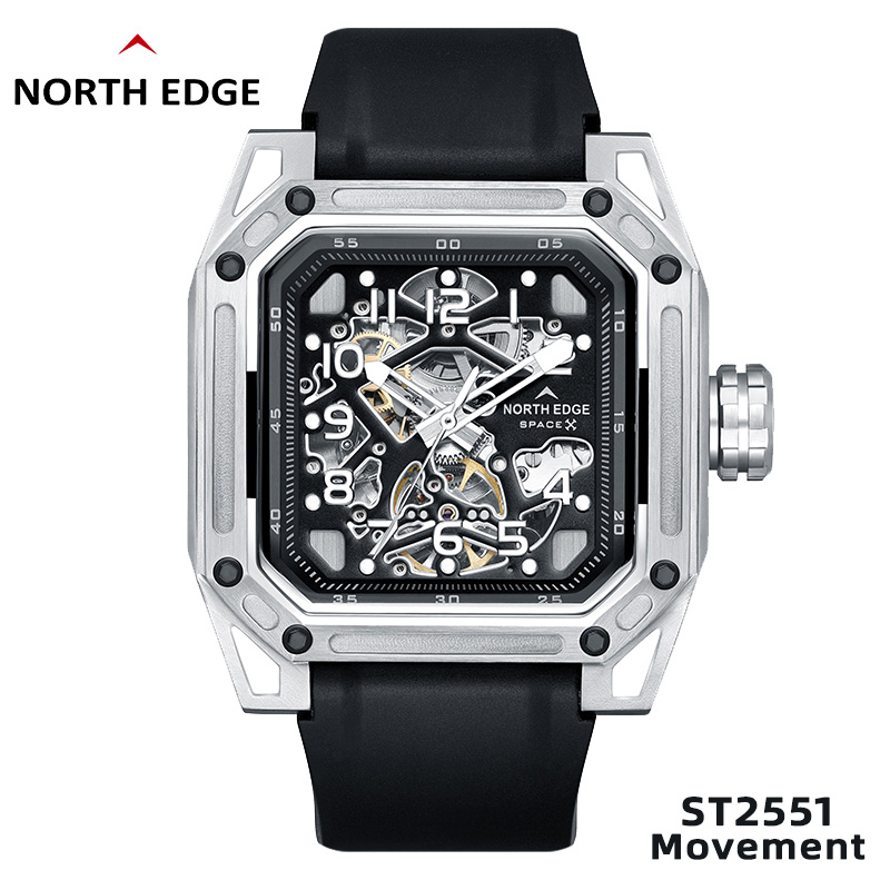 Men'S Fashion X - NORTH EDGE erkek mekanik saatler paslanmaz