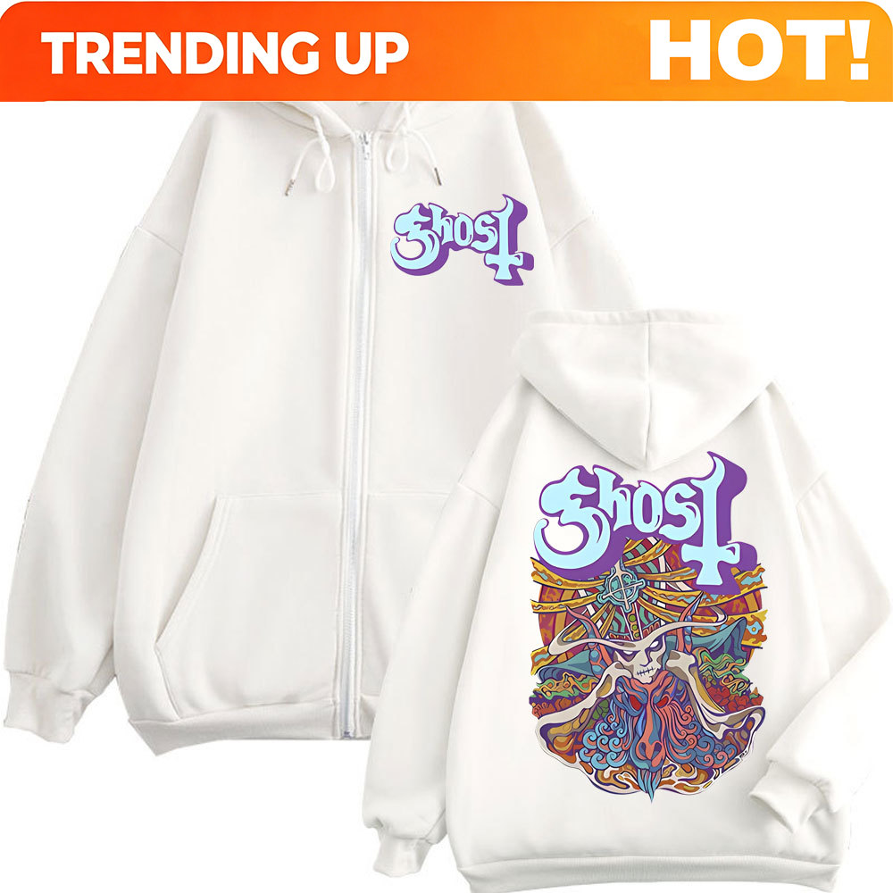 Ghost Band Grafik Fermuarlı Ka - Mens Fashion Zip Up Hoodies incelemesi ve fiyatı
