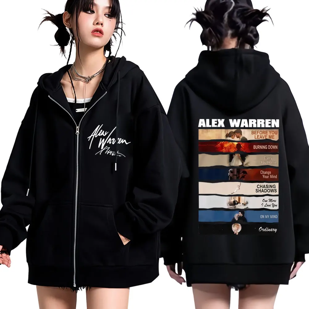 Şarkıcı Alex Warren 2026 Turne - Mens Fashion Zip Up Hoodies incelemesi ve fiyatı