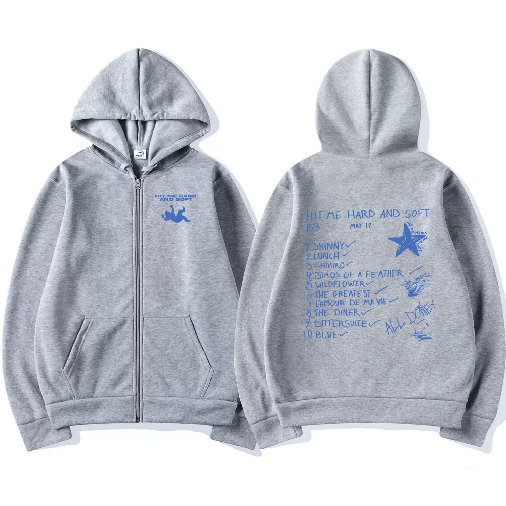 Hit Me Hard and Soft 2024 Turu - Mens Fashion Zip Up Hoodies incelemesi ve fiyatı