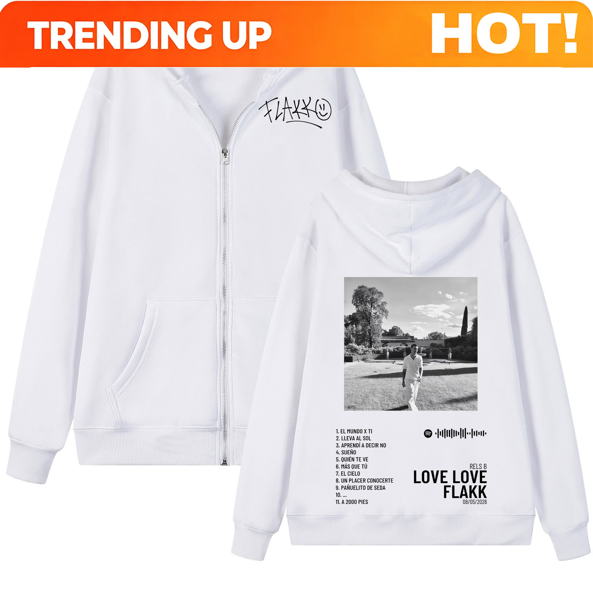 Rapper Rels B Love Love Flakk  - Mens Fashion Zip Up Hoodies incelemesi ve fiyatı