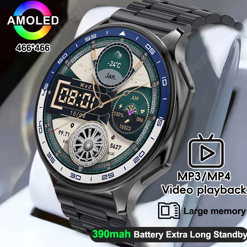 1.43 AMOLED akıllı saat 3D sur - Men'S Fashion X incelemesi ve fiyatı