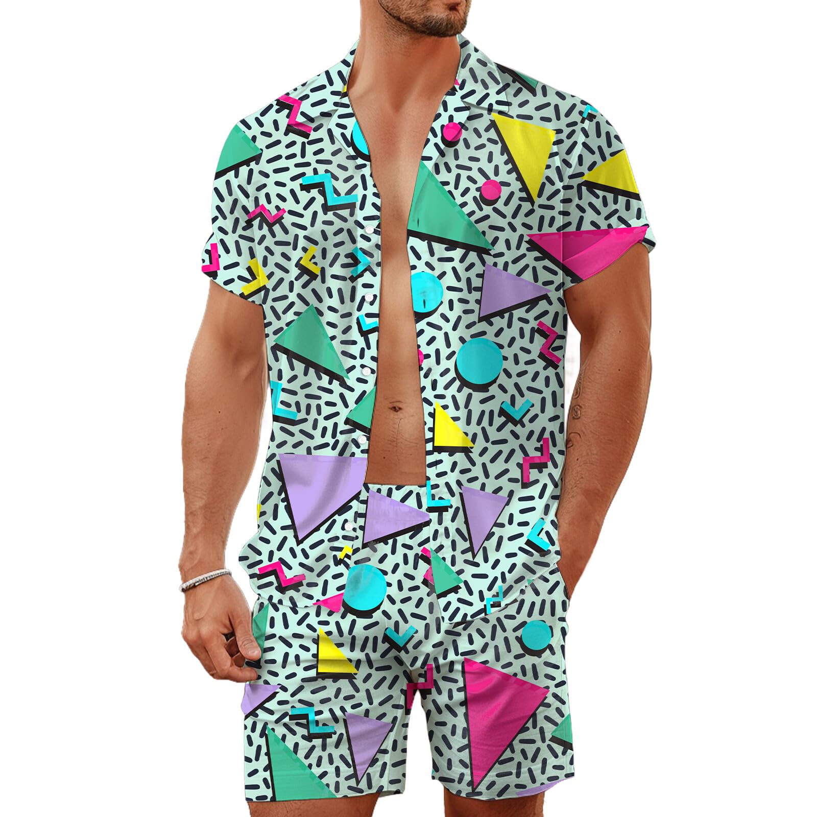 Yazlık Düzensiz Geometrik 3D B - Men'S Fashion Videos incelemesi ve fiyatı