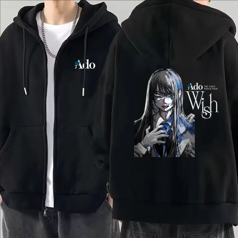 2026 Ado Grafik Baskılı Fermua - Mens Fashion Zip Up Hoodies incelemesi ve fiyatı